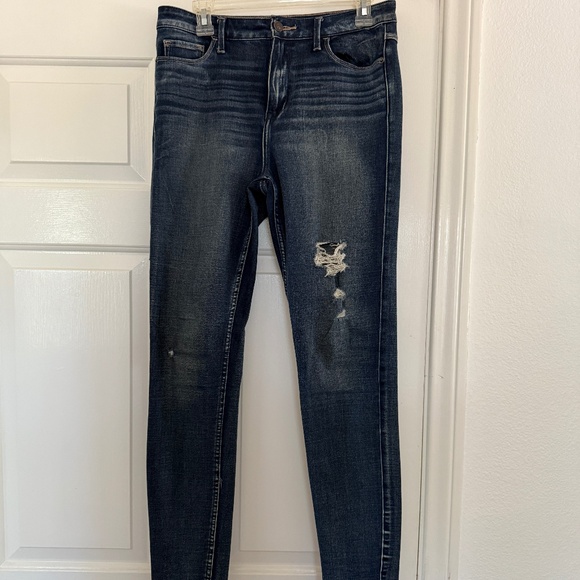 lot of 2 jeans Abercombie & Fitch distressed skinny & True Religion jean sz.30 - Picture 2 of 8